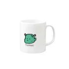 団体の人ですけど何か❔👑🛹🪁のフランケン Mug :right side of the handle