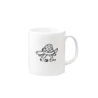 まるめがねのかめさん Mug :right side of the handle