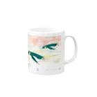 ペンギンパカリの四季（ペンギン遊泳） Mug :right side of the handle