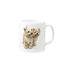 Momojiの犬画のノーリッチテリア7 Mug :right side of the handle