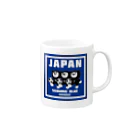 ZUKINDOGSの忍犬サッカー Mug :right side of the handle