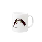 Illustrator Moca&Ram shopのクワレス Mug :right side of the handle