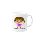 TOMORROW IS ANOTHER DAY.のめがねちゃん－０１ Mug :right side of the handle