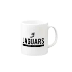 JAGUARS_flagfooballの文字ロゴ Mug :right side of the handle