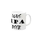 8garage SUZURI SHOPのlove IPA beer [Black] マグカップの取っ手の右面