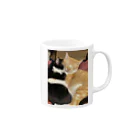 suzuneko_23のいつも一緒💖🐈🐈‍⬛ Mug :right side of the handle