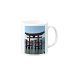 たぬき堂の鳥居だよ Mug :right side of the handle