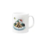 womy designsのMt.tokachi Mug :right side of the handle