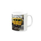 真志(ドット絵絵師として活動中)の115系電車(からし色) Mug :right side of the handle