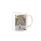 kerokoro雑貨店のシマエナガのメリークリスマス Mug :right side of the handle