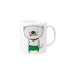 キャラクターショップ　by　サカモトケンジの毛糸のパンツをはいた猫 Mug :right side of the handle