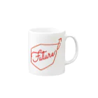 Hideya KatoのGIFT to KIDS FUTURE (WH BG) Mug :right side of the handle