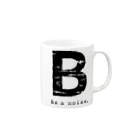noisie_jpの【B】イニシャル × Be a noise. Mug :right side of the handle