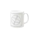 sphere-club-21_9のスフィア カップ(右手用) Mug :right side of the handle