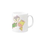 chikoショップのわに おおかみ きりん Mug :right side of the handle