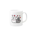 ぷにまるのらぶらぶぷにぴょん Mug :right side of the handle