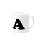 洋食ニューマインドのイニシャル“A” Mug :right side of the handle