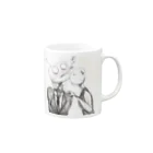 りんごのロボット(キス) Mug :right side of the handle