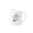 まぬるねこファンのなでられ待ちのマヌルネコ Mug :right side of the handle