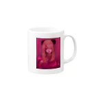 Burutasu の pink girl  Mug :right side of the handle