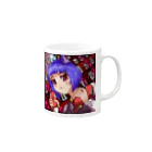 EXPigeonのBird Salute MEGAMI! Mug :right side of the handle