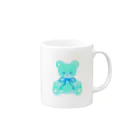 ハルマツアキのくまのオーロラ🧸 Mug :right side of the handle