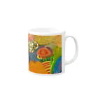 ムスメアートのOil art 2 Mug :right side of the handle