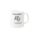 onehappinessのシェルティ　イラスト　forever Mug :right side of the handle