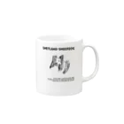 onehappinessのシェルティ　イラスト　forever Mug :right side of the handle