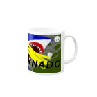 ばんりのsharknado Mug :right side of the handle