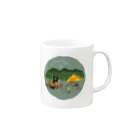 すいかねこのキャンプくま３ Mug :right side of the handle