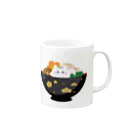 Kawaii-Japanのお雑煮の中のおにぎりさん Mug :right side of the handle