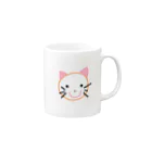 ニッコリ堂の猫ちゃん Mug :right side of the handle