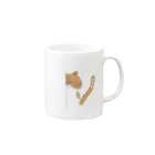 お髭ちゃんのおみせ。のじろり猫ちゃん Mug :right side of the handle