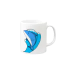 ゆる絵のいるか Mug :right side of the handle