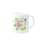 SHINOBU LABORATORY.の3にゃんず(Clover) Mug :right side of the handle