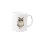のん。-猫のいる暮らし-のおすわりのんちゃん Mug :right side of the handle