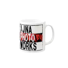 AJNA_PHOTOWORKSのAJNAロゴ マグカップの取っ手の右面