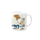 Quatre Illustrationの犬のお医者さん Mug :right side of the handle