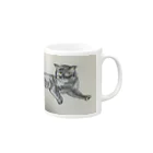 aotola1040の町猫 Mug :right side of the handle