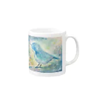 IRODORIYA　幸せの青い鳥の幸せの青い鳥 Mug :right side of the handle