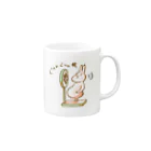 Rab-bit のウサギのあみちゃん Mug :right side of the handle