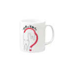 生存しよ！の流動体ねこ クエスチョニング Mug :right side of the handle