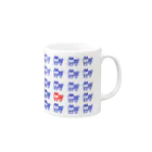 くろすけの張子犬はんこ Mug :right side of the handle