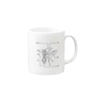 I'm not a robotのBee  Mug :right side of the handle