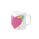 caroのなかよしヘビ Mug :right side of the handle