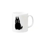 Asteroidのびっくりしたねこ Mug :right side of the handle