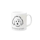 TEYÖSPAE & PAWSの定番サムちゃん Mug :right side of the handle