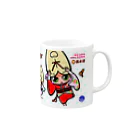 徳島 阿波キャラ！有名連の菊水連マグカップ（阿波キャラ） Mug :right side of the handle