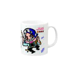 徳島 阿波キャラ！有名連の独楽連マグカップ（阿波キャラ） Mug :right side of the handle